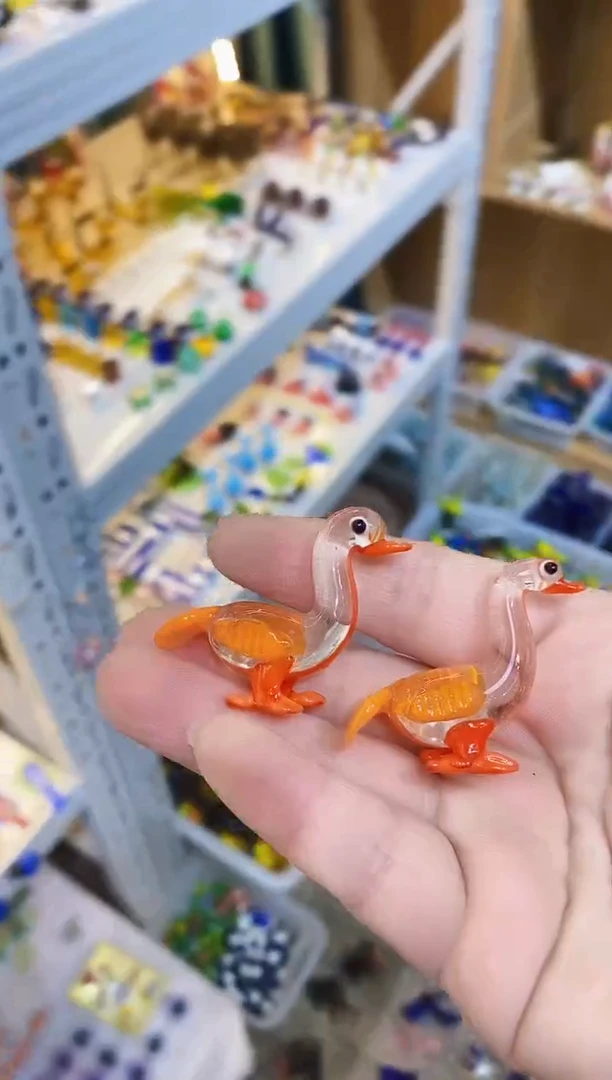【闪购商品】琉璃手工艺品鸭子一对