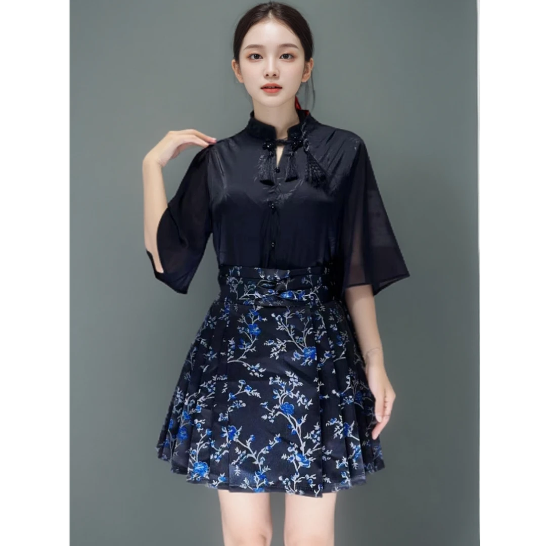 【发财树】织金妆花点翠工艺织锦缎马面裙短裙四季小个子显廋短款