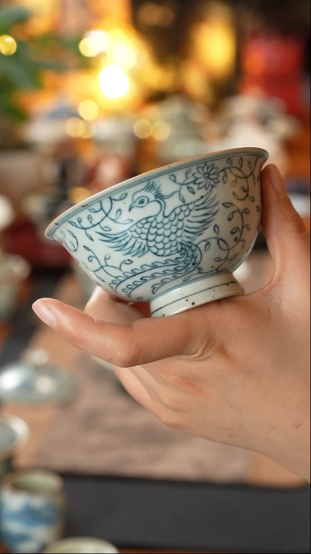 【闪购商品】寒芦窑盖碗凤凰寒芦窑盖碗凤凰