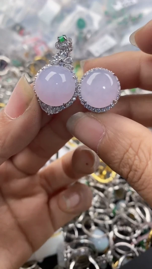 银S925镶嵌戒指翡翠11               9