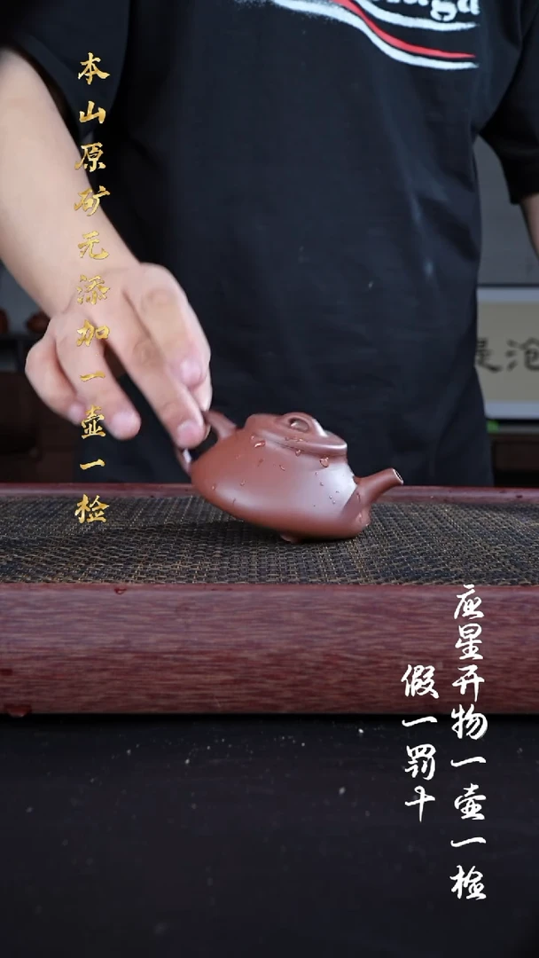 茶壶紫砂四号井底槽青 仕恒石瓢