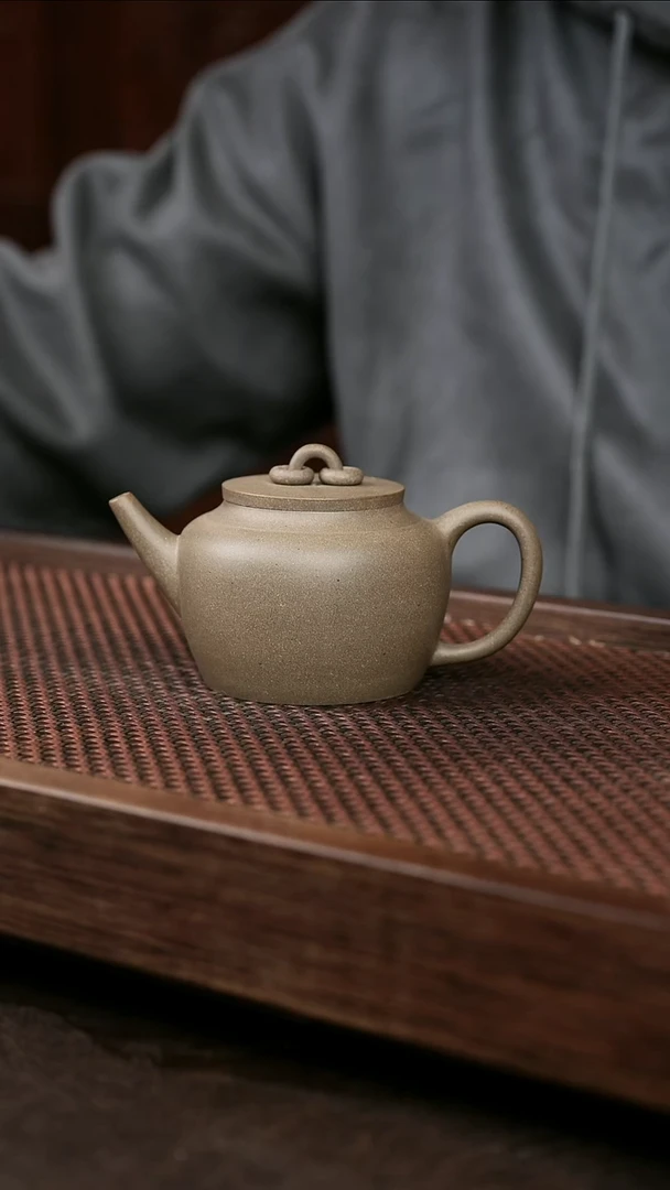 茶壶紫砂岩中泥双圈直流 青