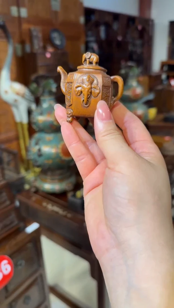 木黄杨木象把把壶68.88888888888