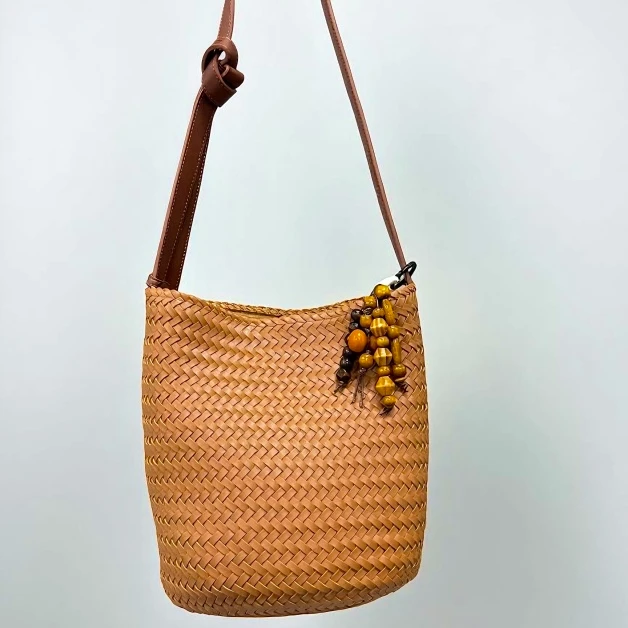 【艳姐甄选】SD-5135-棕色 轻奢硬面包包潮流美式度假风