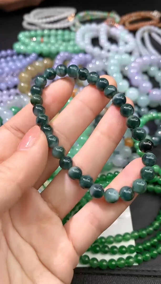 未镶嵌手链翡翠手串