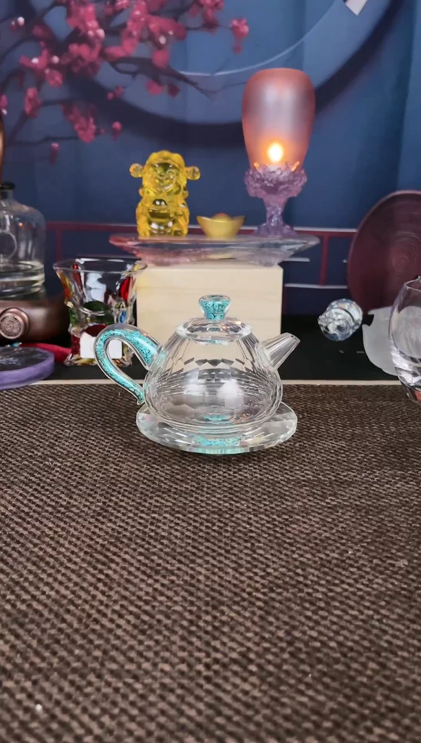 05水晶玻璃轻奢飘逸壶防烫耐热玻璃泡茶碗高档茶杯茶具
