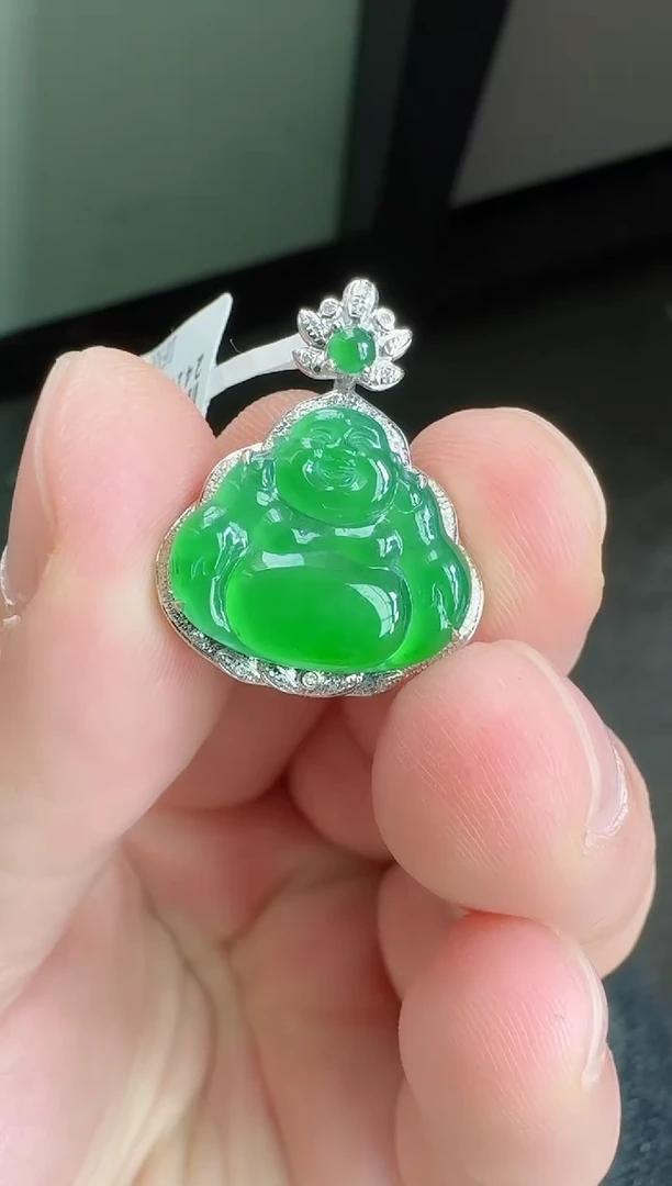 【闪购商品】翡翠颈饰18K金镶嵌寄售回流，不退不换