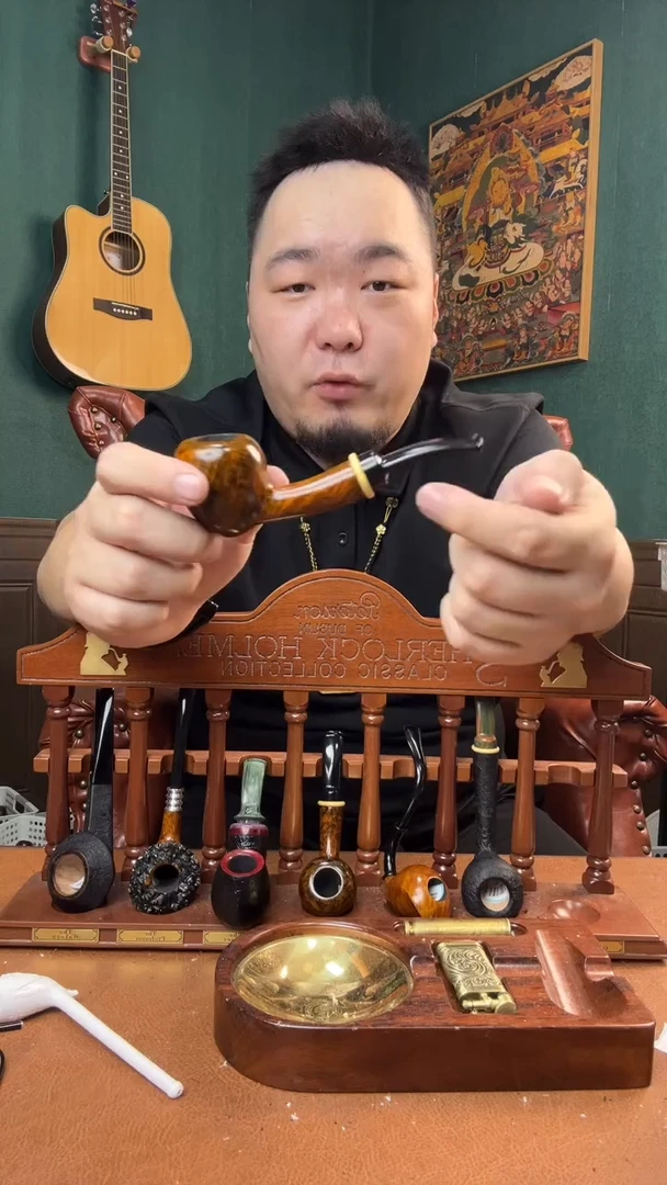 石楠木木雕款意大利进口石楠木烟斗