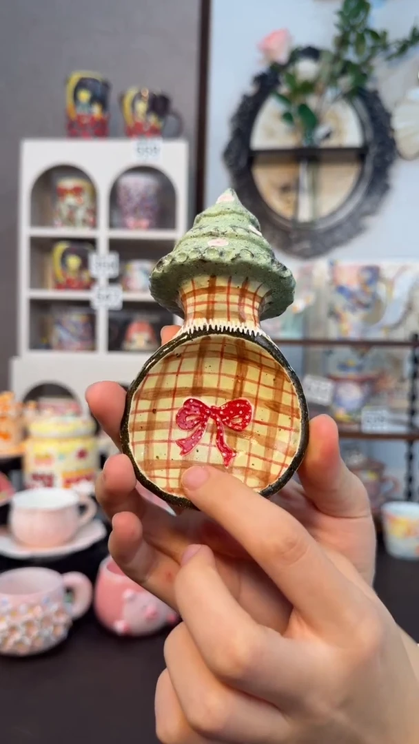 浮力意陶创意设计款陶瓷紫砂圣诞勺子