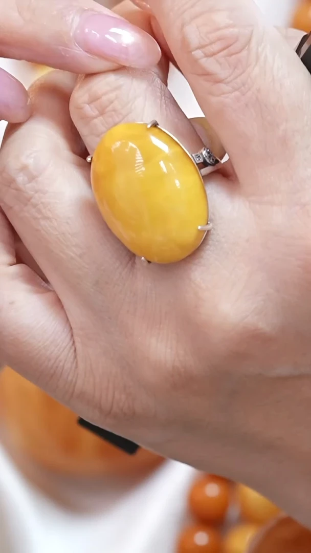 蜜蜡颈饰银S925镶嵌8384天然蜜蜡珠宝奇石云端妖孽全部保真