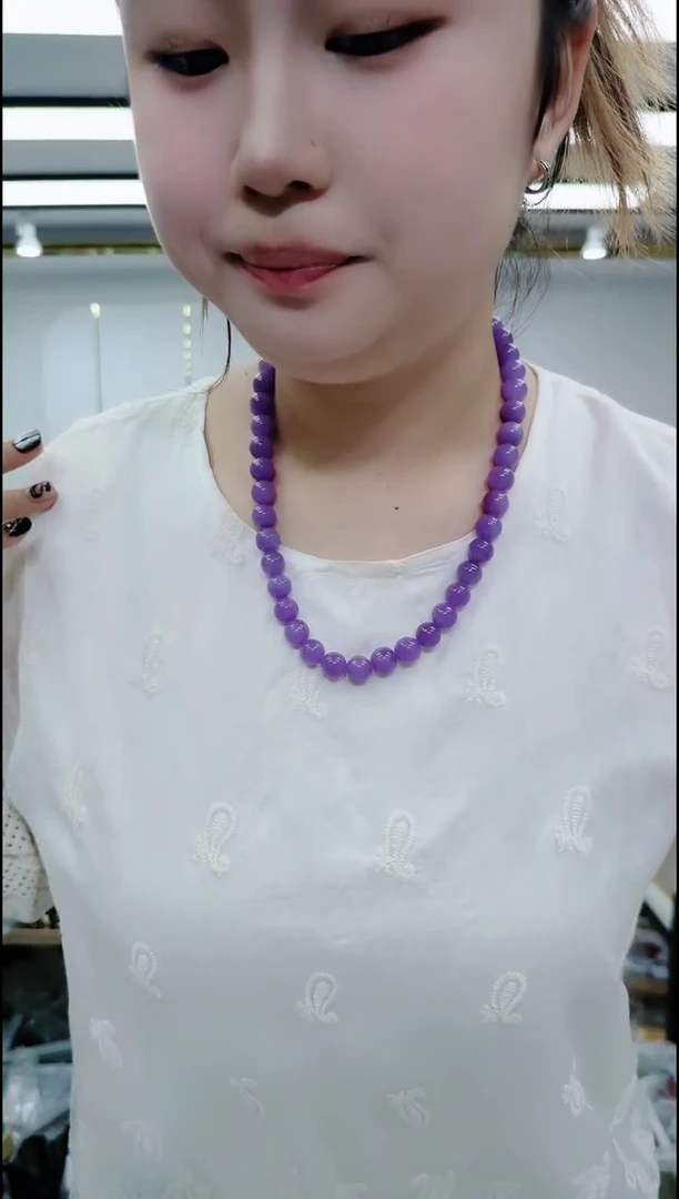 树脂制品1029紫色项链
