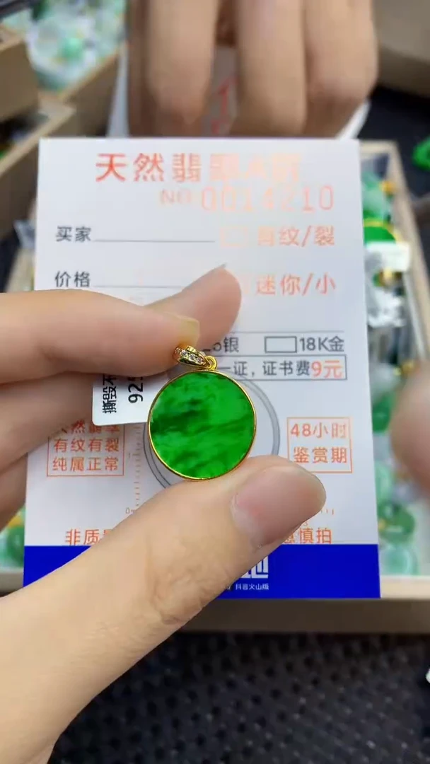 翡翠未镶嵌颈饰             1