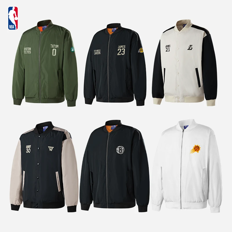 【宠粉节】NBA官方篮球生活系列秋冬男女情侣款运动夹克外套