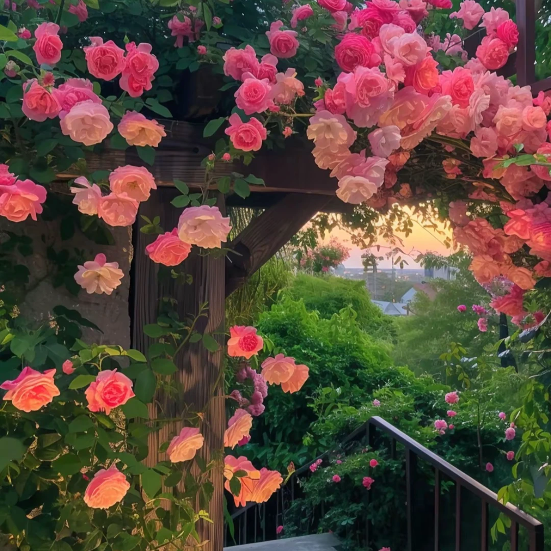 10蔷薇花苗爬藤四季藤本月季耐寒耐热植物四季种庭院阳台云南直发