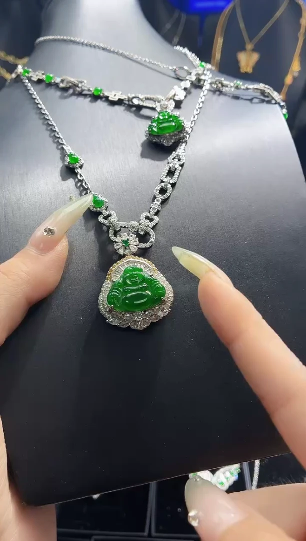 翡翠未镶嵌吊坠(不含链)天然翡翠a货 多样性发其一