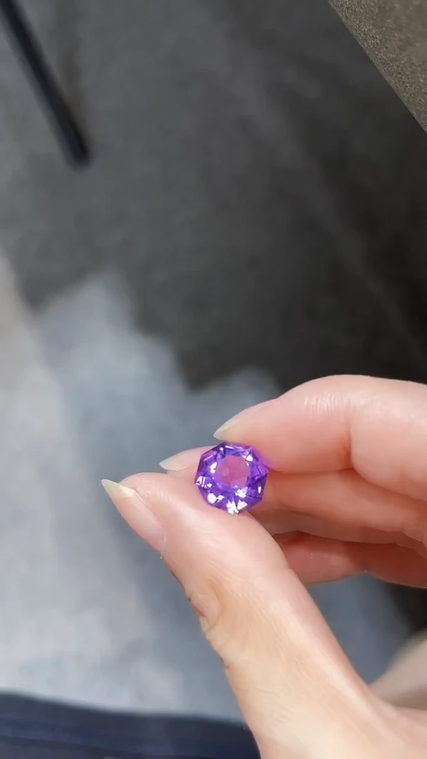 未镶嵌笔搁紫晶天然裸石