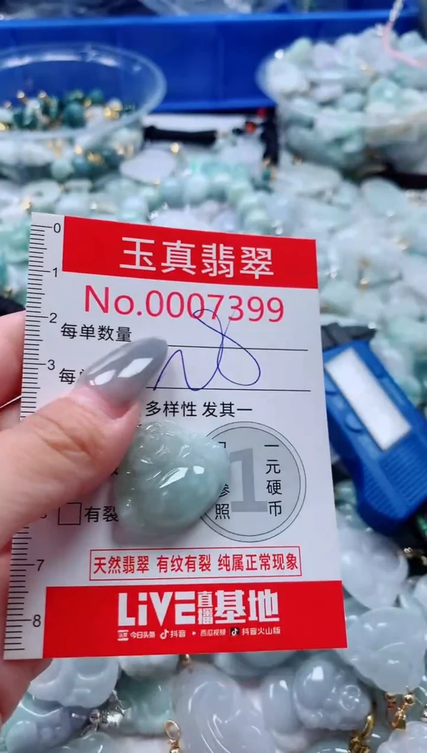 吊坠(不含链)未镶嵌翡翠7399