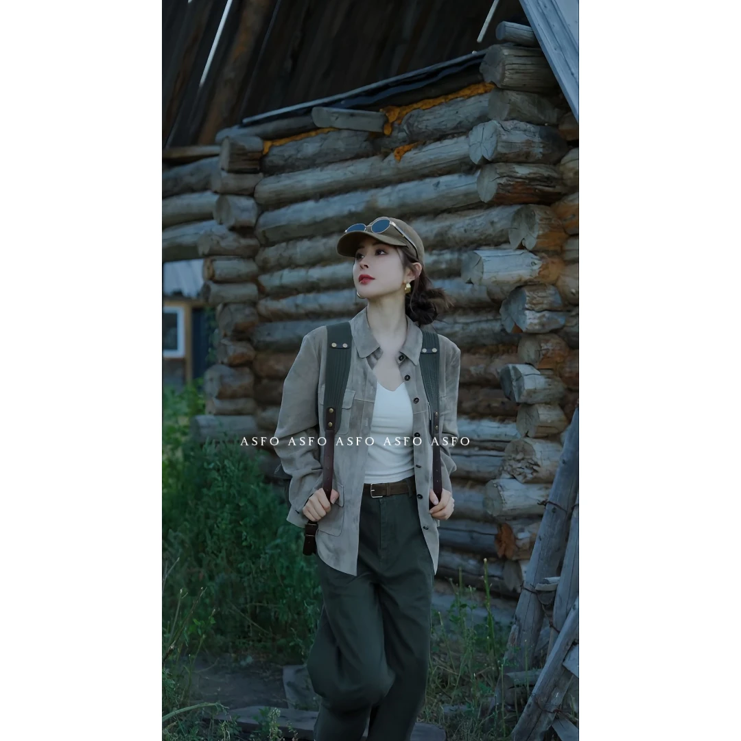 【AS秋波】25新垂顺凉感宽松高腰直筒遮胯阔腿裤AS25QXXK02408