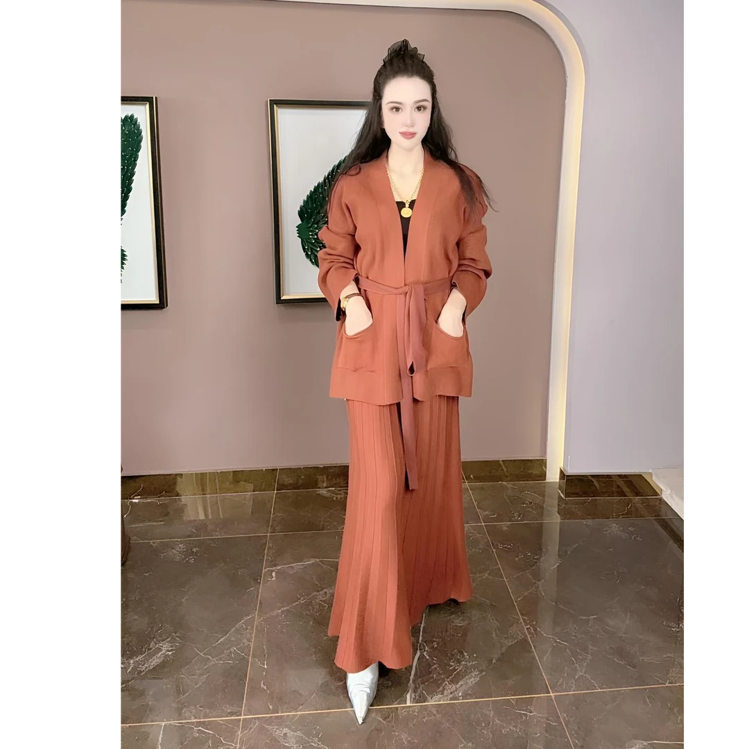 GDINAZ时尚套装轻奢显瘦女神轻熟时尚气质秋季洋气开衫上衣套装