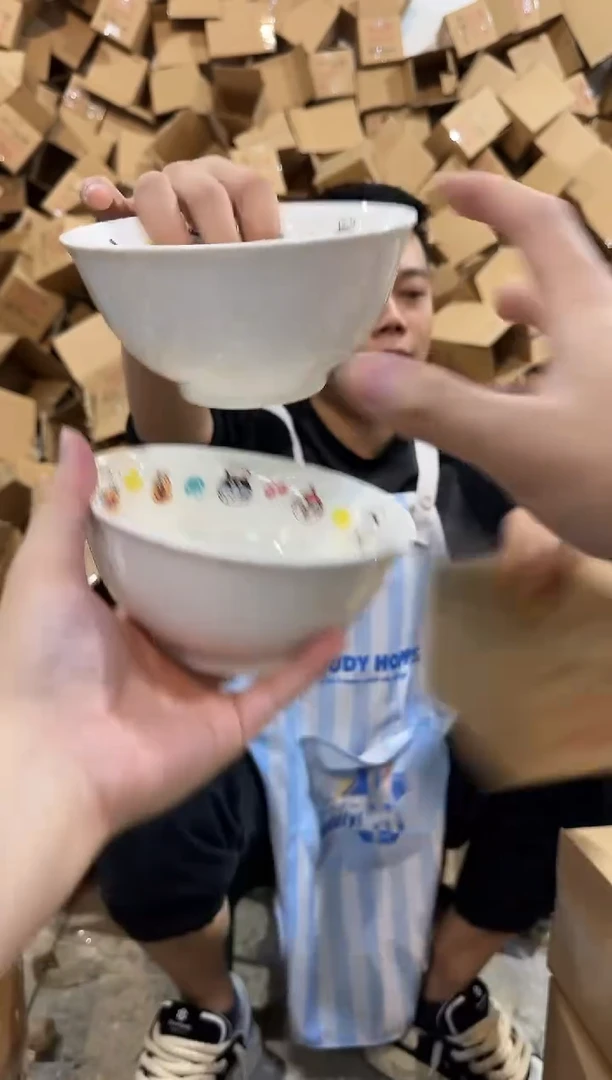 瓷片面包超人大碗2件套