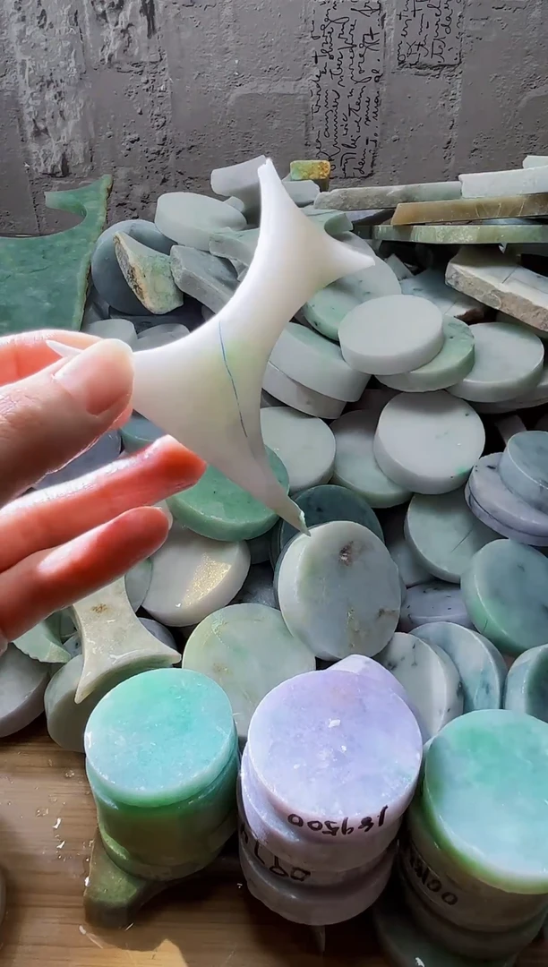 裸石翡翠天然翡翠A货玉 南 744