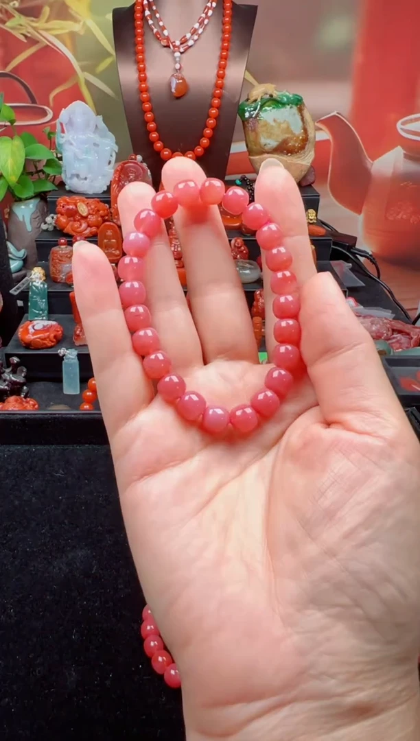 未镶嵌手链南红玛瑙8mm手串（多样性发其一）