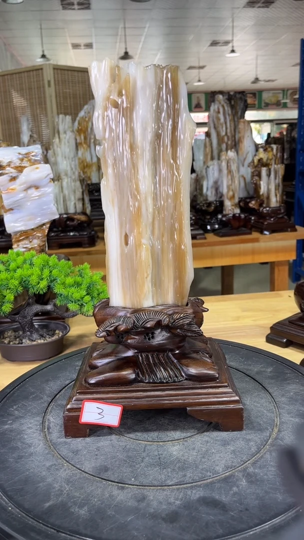 硅化玉珠宝奇石未镶嵌种*500