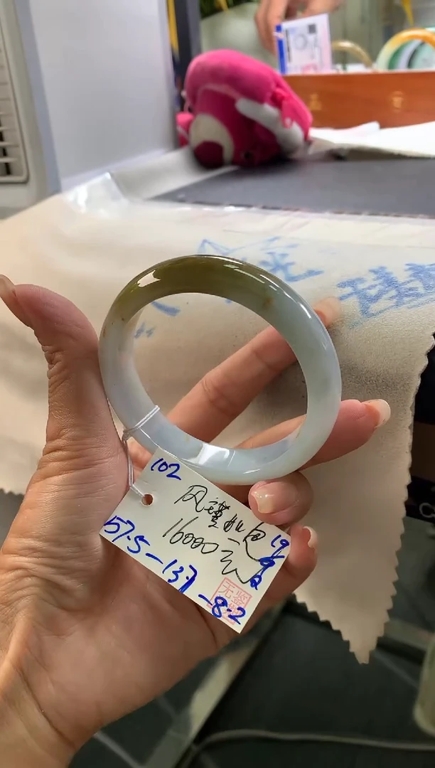 未镶嵌手镯翡翠风**画翡翠手镯 下单联系小耳机#102