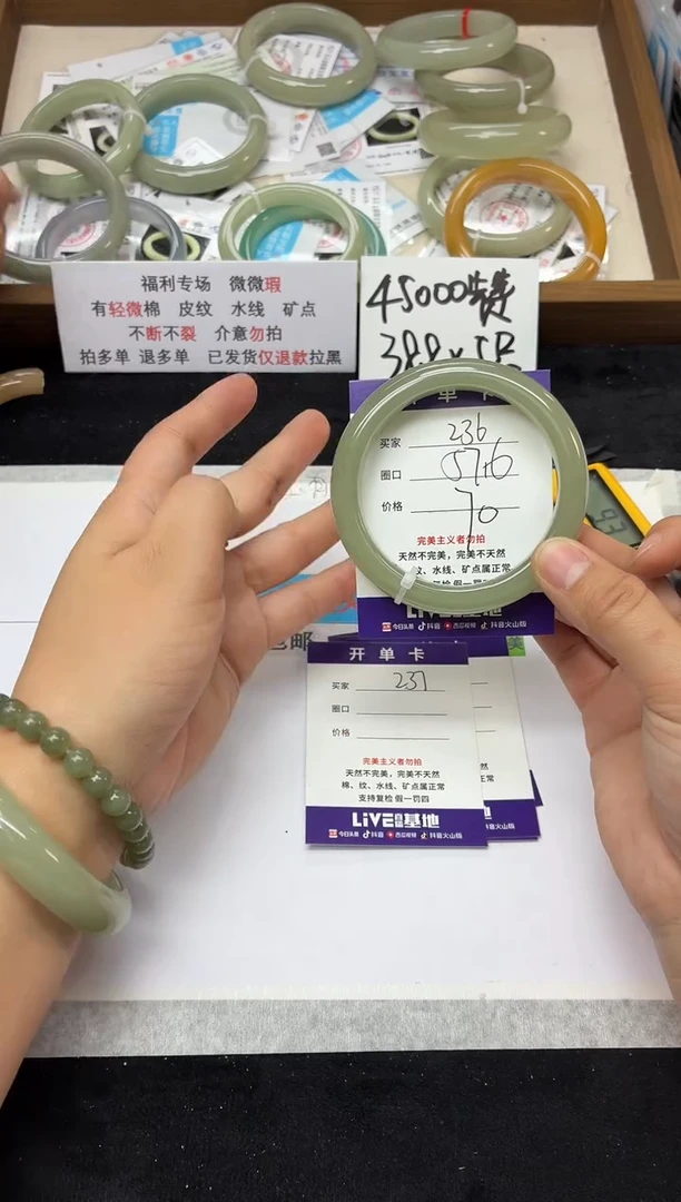 未镶嵌手镯石英质玉236