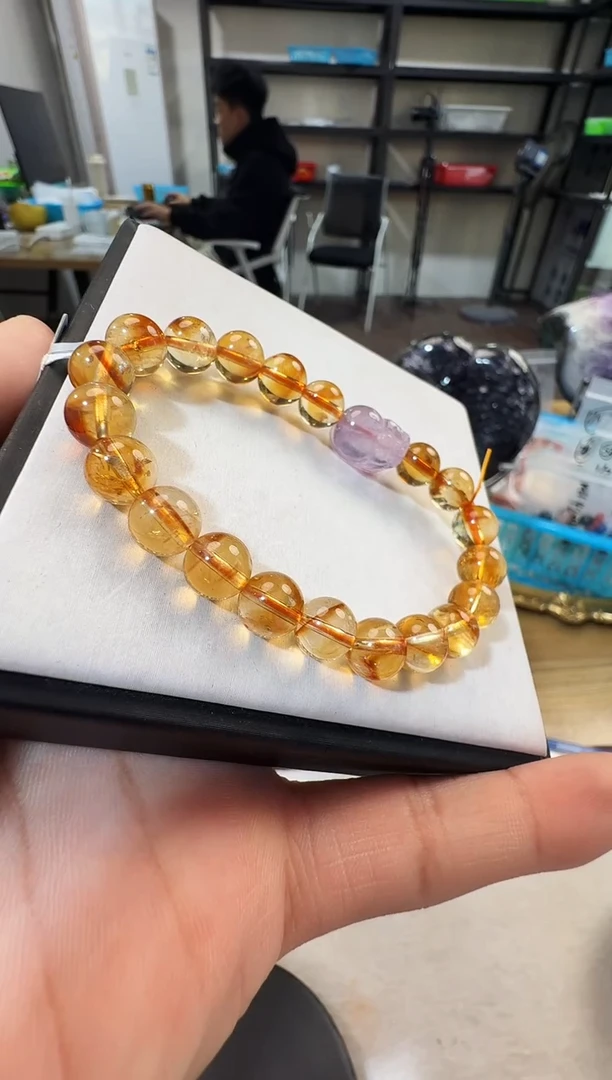 未镶嵌手链水晶晶1526 约8mm+