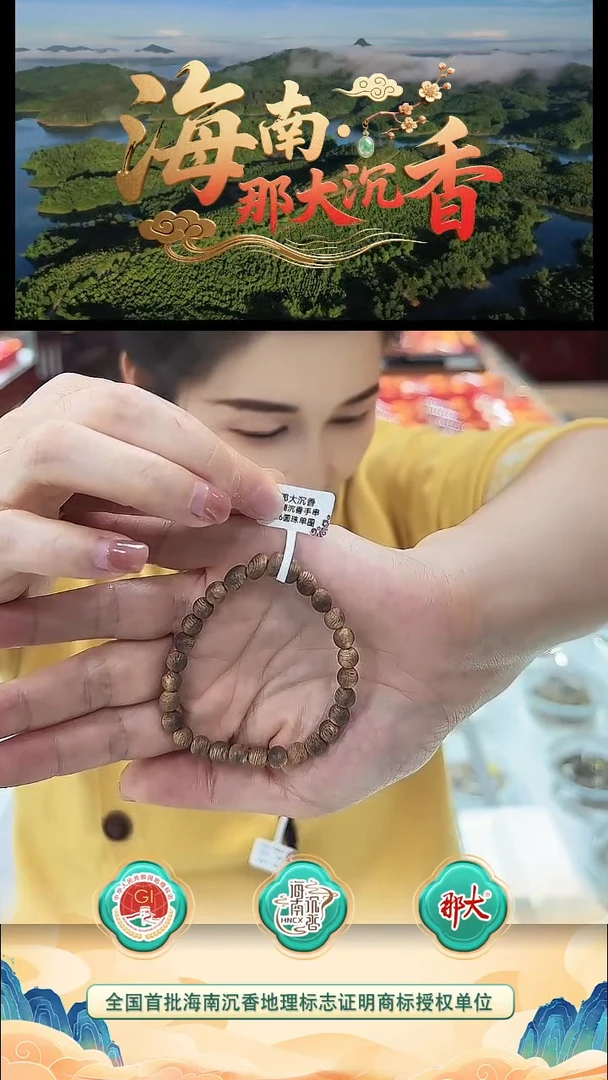 沉香吊坠海南那大沉香  单圈圆珠沉香手串