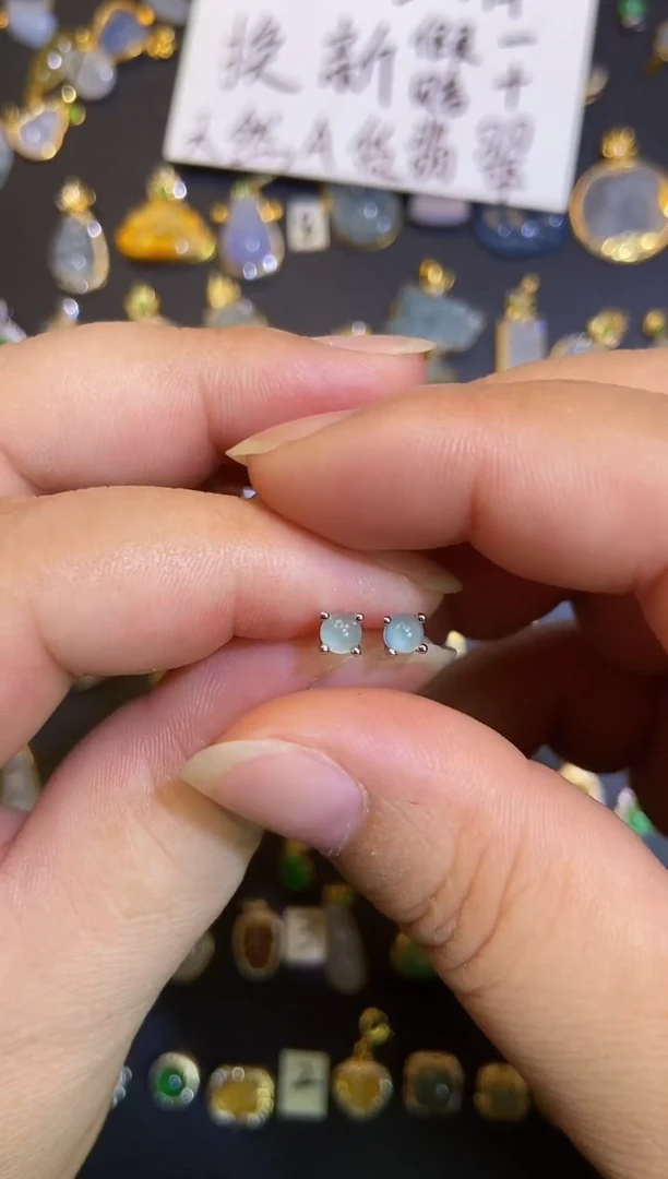 吊坠(不含链)银S925镶嵌翡翠1