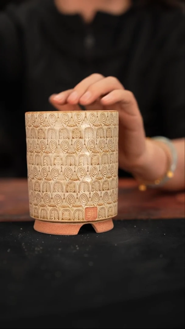 陶瓷6-6-176花盆口径7.5