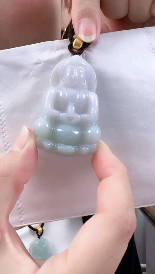 翡翠未镶嵌吊坠(不含链)孤品翡翠A货观音11