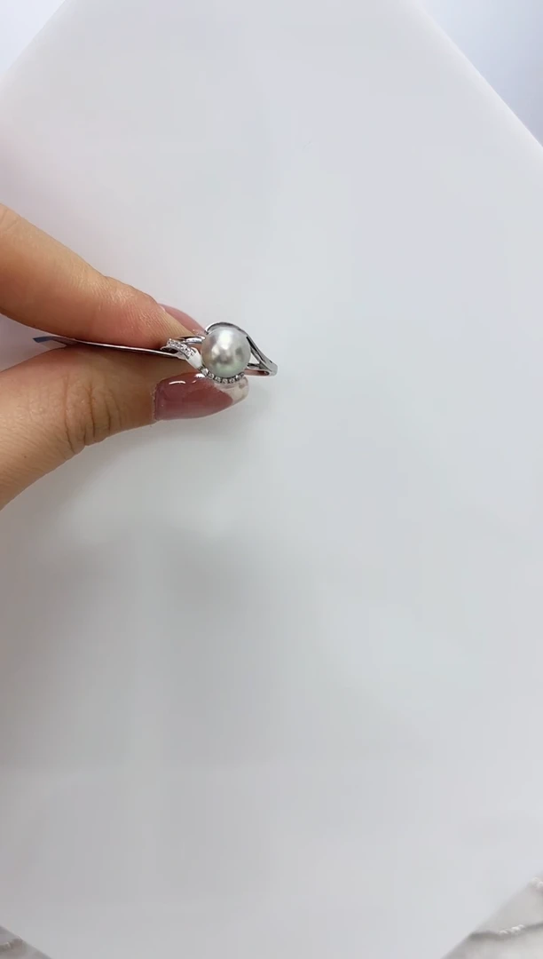 【闪购商品】海水珍珠DA银S925镶嵌戒指  C1085