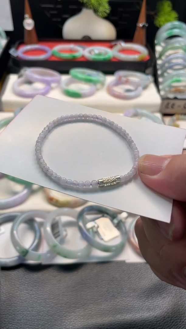 未镶嵌手链翡翠18号链接 有纹裂