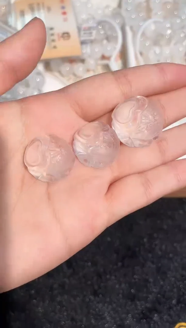 水晶手链未镶嵌13号白水晶爱心狐配件