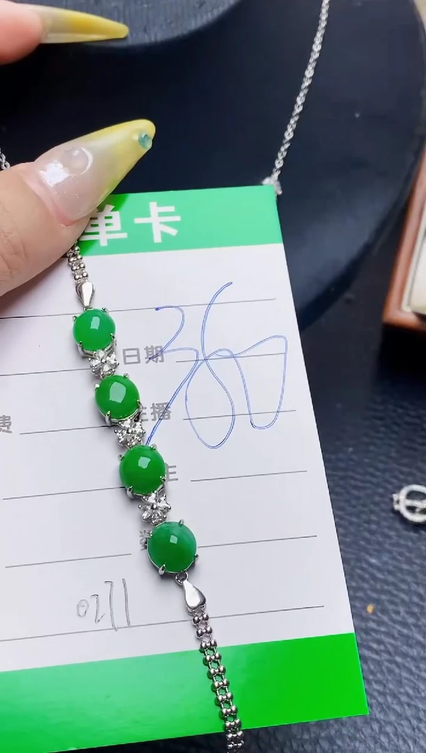银S925镶嵌戒指翡翠0271