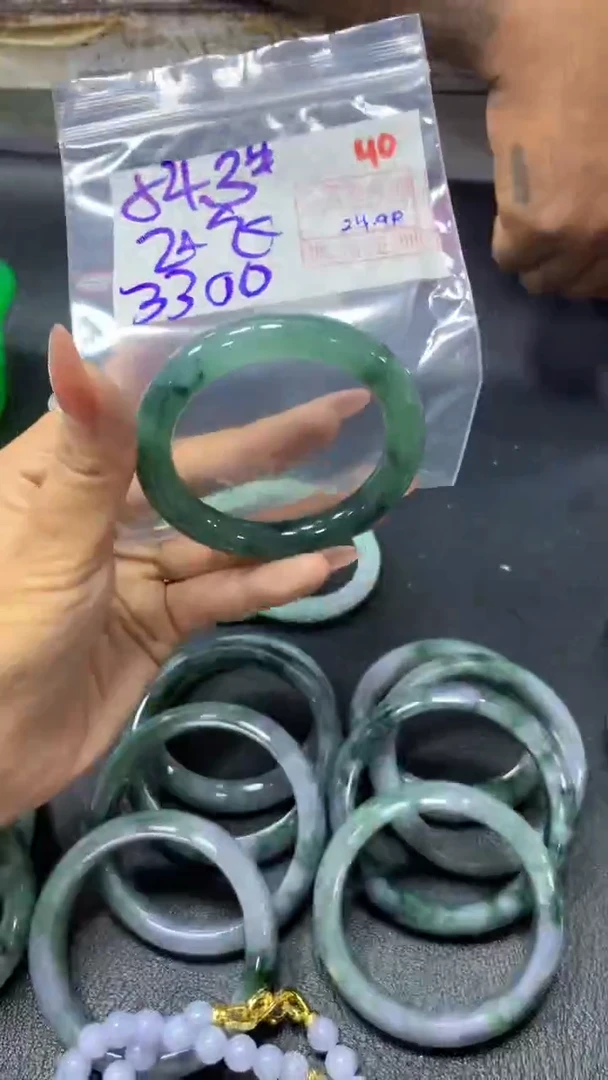 未镶嵌定制翡翠?**?40毛货需精细抛光定制+多样性发1+3300