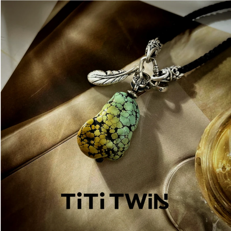 TiTi TWINS【山屿】原创原矿绿松石设计项链