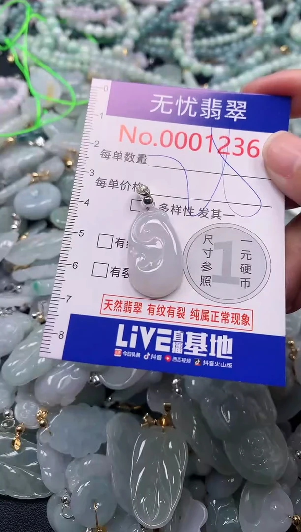 吊坠(不含链)未镶嵌翡翠1236