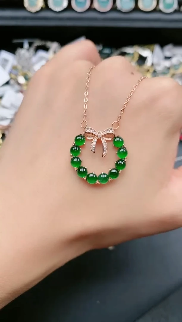 翡翠戒指银S925镶嵌111111