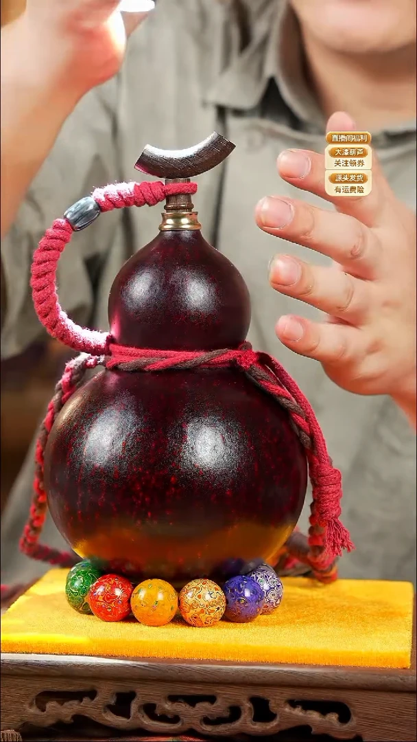 WN246藏绳款葫芦不包手串及旋转底座