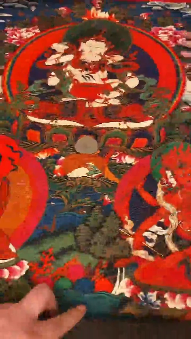 装裱画爱***起精美唐卡tk16018