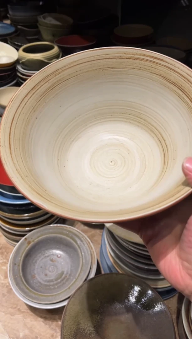 【闪购商品】瓷片937      手刷釉大斗碗1个