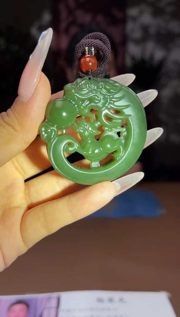 和田玉未镶嵌颈饰A855