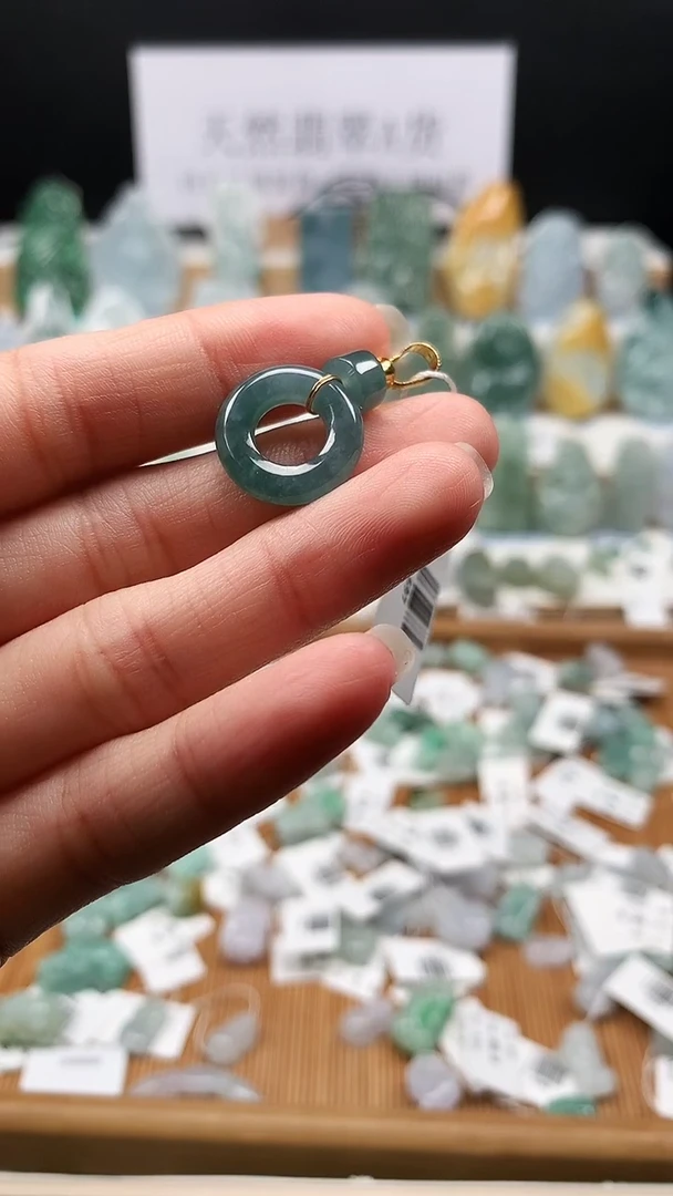 吊坠(不含链)未镶嵌翡翠90甜甜圈