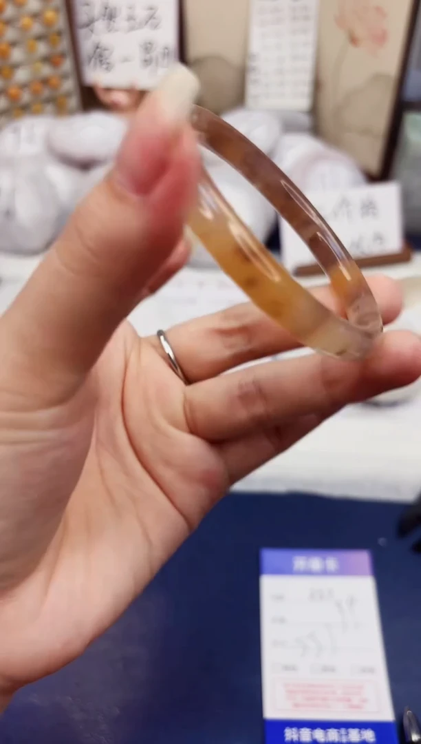 石英质玉手镯未镶嵌257-紫罗兰-圈口55