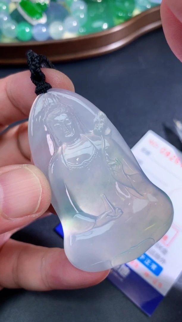 颈饰未镶嵌翡翠天然A货翡翠
