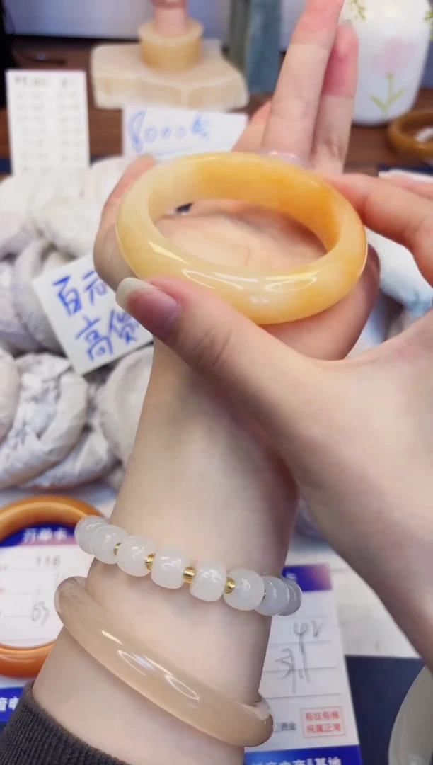 【闪购商品】石英质玉手镯未镶嵌117-财气镯-圈口57